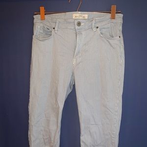 H&M Striped Skinny Jeans